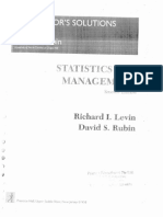 Statistics for Management by Levin and Rubin Solution Manual2