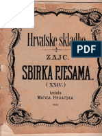 Hrvatske Skladbe - Zbirka Pjesama - Ivan Pl. Zajc