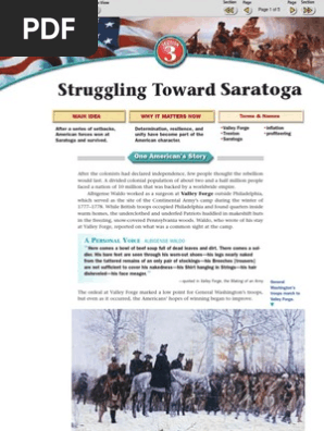 4 3 Struggling Toward Saratoga George Washington Valley Forge
