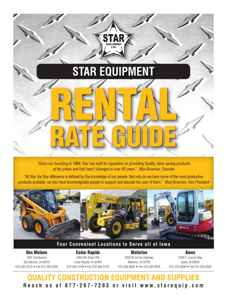 Star Equipment Rental Guide