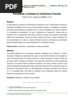 01 Pluralidade E Unidade No Catolicismo Francês