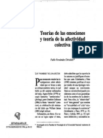 Teoría de las emociones y teoría de la afectividad colectiva - Pablo Fernández Christlieb