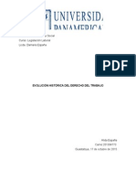 Evolución Histórica Del Derecho Del Trabajo