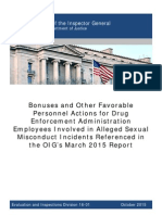 DEA Bonus OIG Report