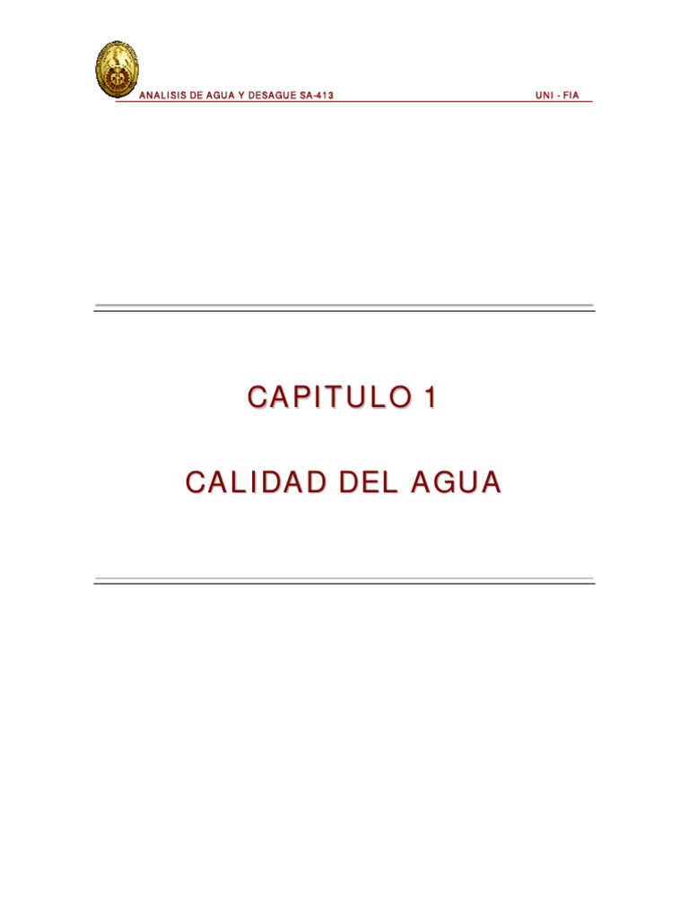 Guia Practicas Analisis de Agua y Desagüe | PDF | La contaminación del ...