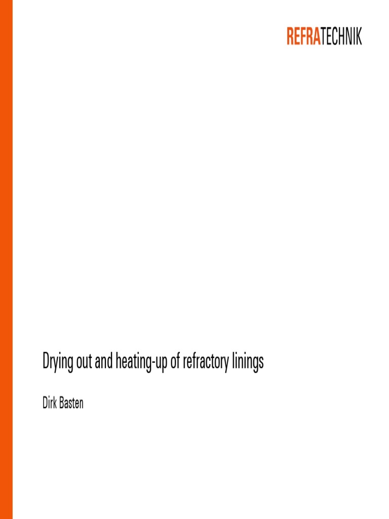 Refractory Drying and Heating Process | PDF | Refractory | Evaporation