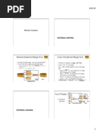 Review Session: External Sorting