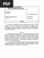 Liberty Common School Facebook complaint