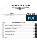 2008 Chrysler Aspen Owner's Manual