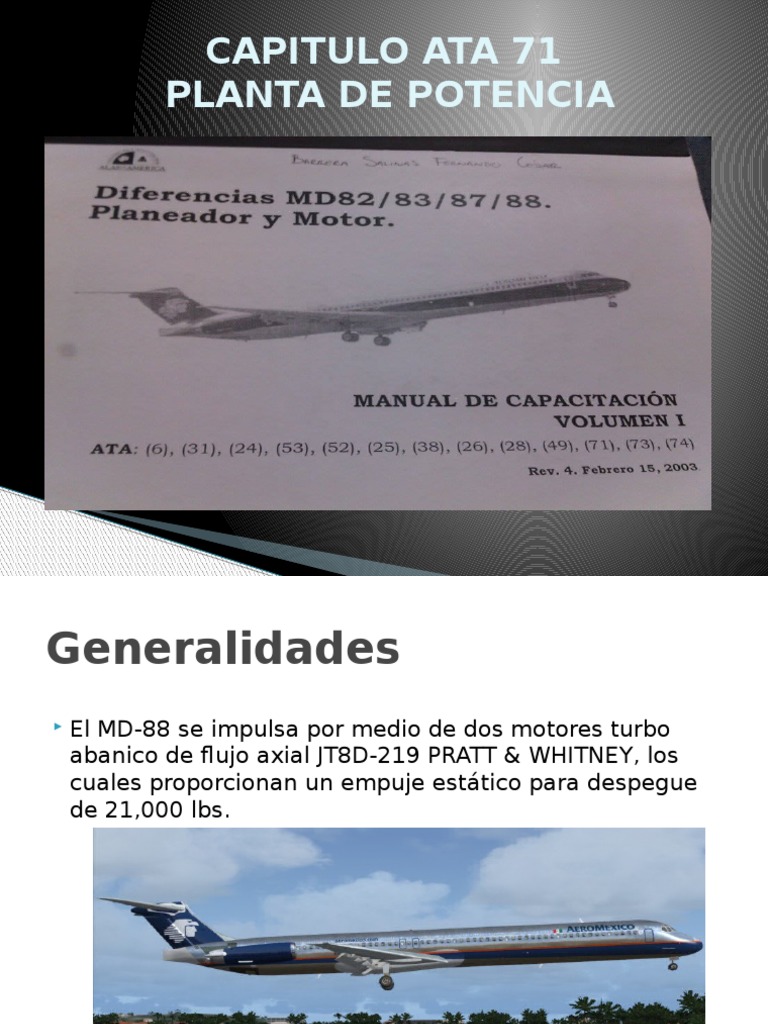 Planta de Potencia MD-88: ATA 71 | PDF | Tecnología