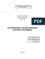 BARCELLOS, F. C. CARVALHO, P. G. M. CARLO, S. (2010) - Contabilizando A Sustentabilidade - Principais Abordagens