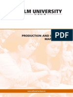 Intro To Productions & Operations Management