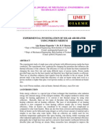 Experimental Investigation of Solar Air Heater Using Porous Medium Pk