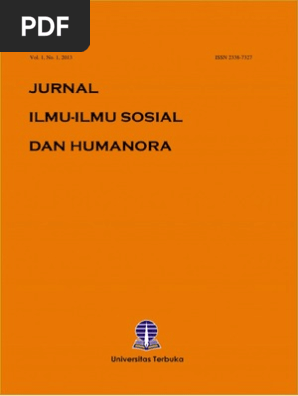 2013 1 1 Jurnal Ilmu Ilmu Sosial Dan Humaniora Pdf Pdf