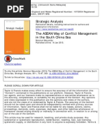 A)ASEAN Way of SCS Conflict