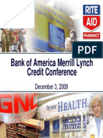 Bank of America Merrill Lynch Credit Conference: December 3, 2009