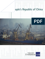 Country Assistance Program Evaluation For The People's Republic of China