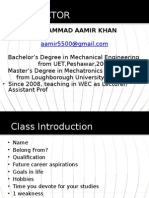 Instructor Profile and Course Outline for Engineering Drawing