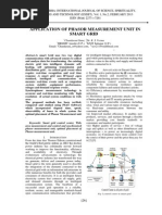 5 Application of Phasor Measurement Unit in Smart Grid