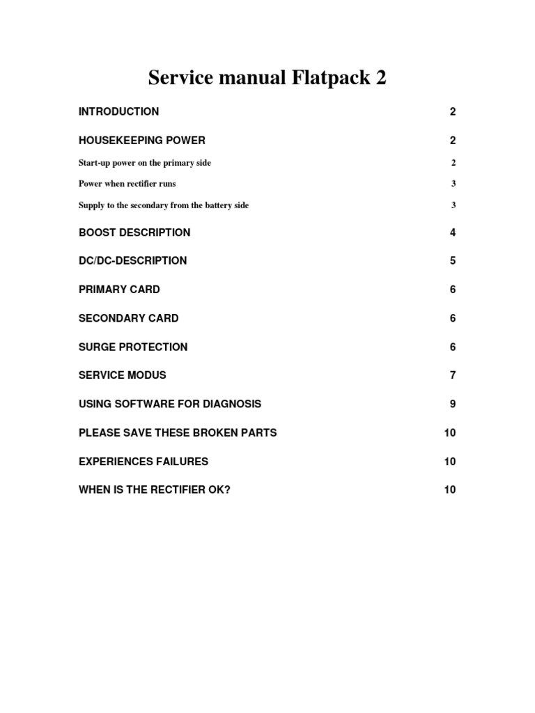 Service Manual FP2 Rectifier Family | PDF | Rectifier | Electronic ...