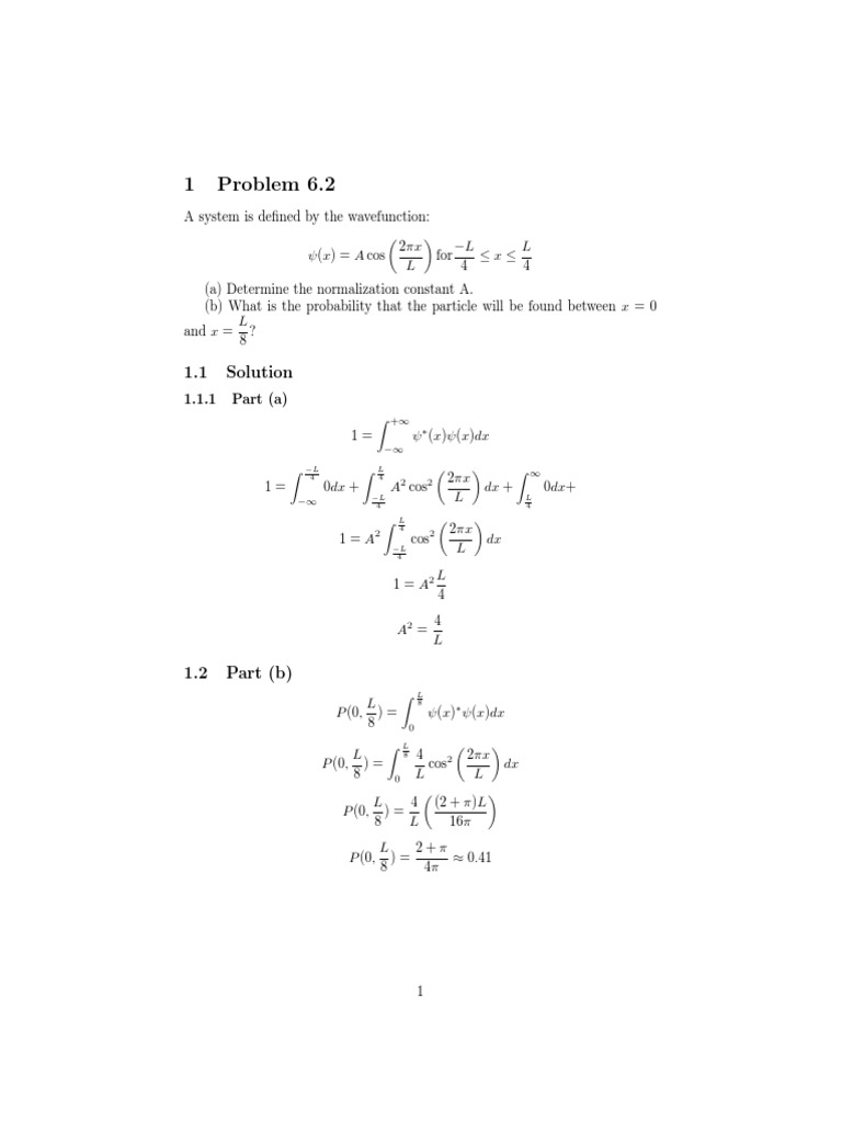 HW 1 Solution | PDF