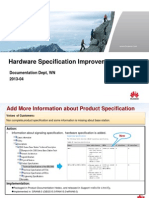 Hardware Specification Improvements