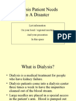 Dialysis and Disasters Presentation