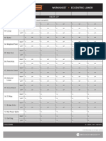 Worksheet for P90X