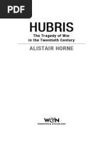 Hubris by Alistair Horne