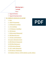 SAP Modules 1