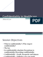 Confidentiality in Healthcare Ethics & Law