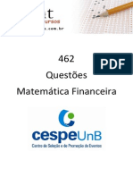462 - Questoes CESPE - Matemática Financeira