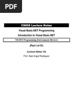 Downloads - CS608 - Lecture 1A - CS608VBNETIntro - Part I of IV PDF