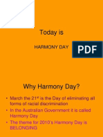 21st March Harmony Day