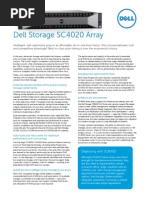 DellStorage SC4020 Spec Sheet 030714