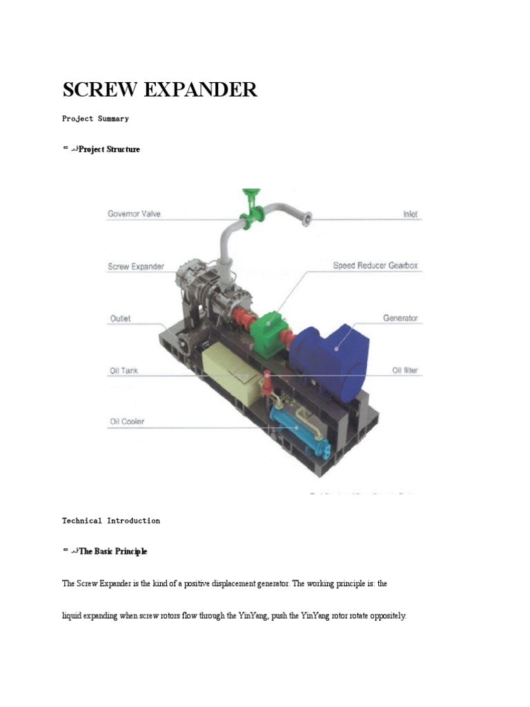 SCREW EXPANDER.docx Steam Turbine