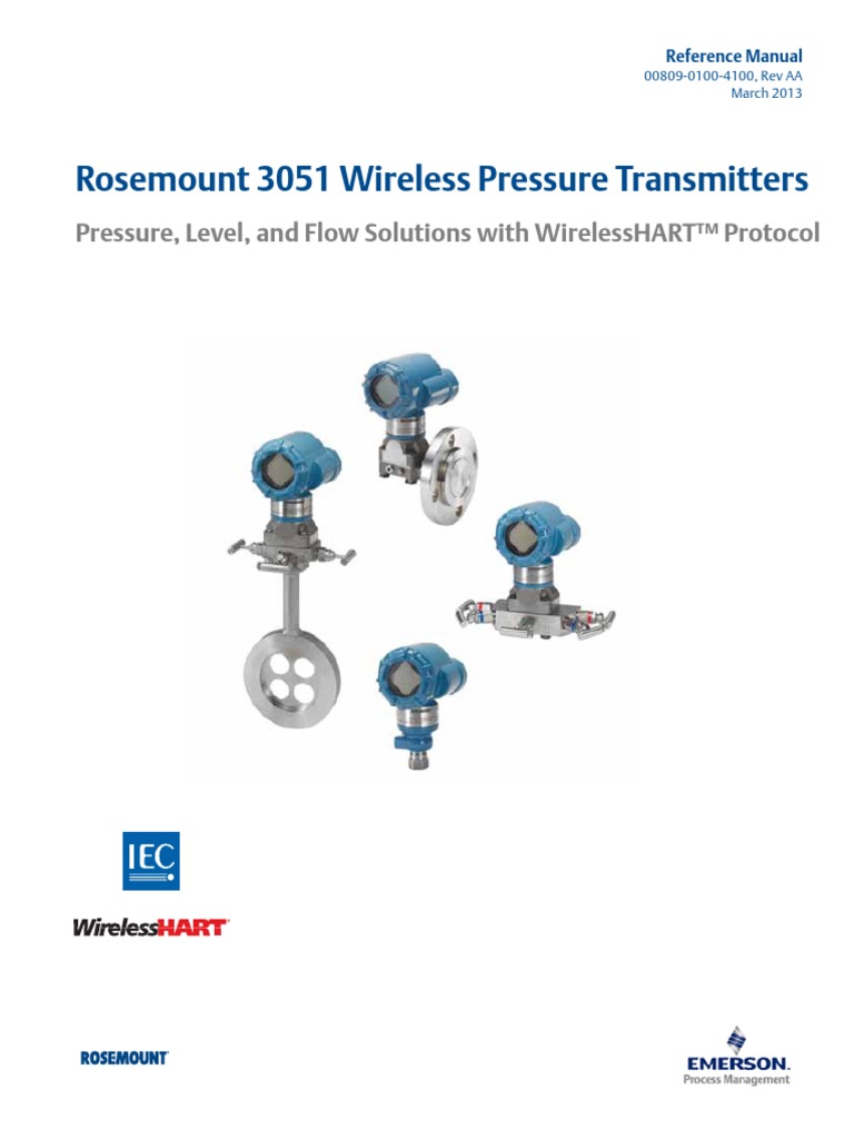 Rosemount 3051 Wireless Pressure Transmitters: Pressure, Level, and ...
