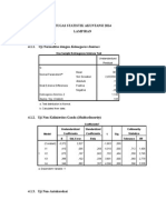 Tugas Statistik Akuntansi 2014 Lampiran: One-Sample Kolmogorov-Smirnov Test