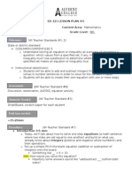 Outcomes:: Ed 321 Lesson Plan 4-5 Name:Kerry Seiberlich Content Area: Mathematics Date: Grade Level: 6th