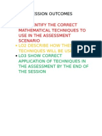 LO1 Identify The Correct Mathematical Techniques To Use in The Assessment Scenario