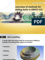 Bolt Modelling in ANSYS V15 An Overview