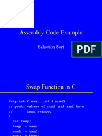 Assembly Code Example: Selection Sort