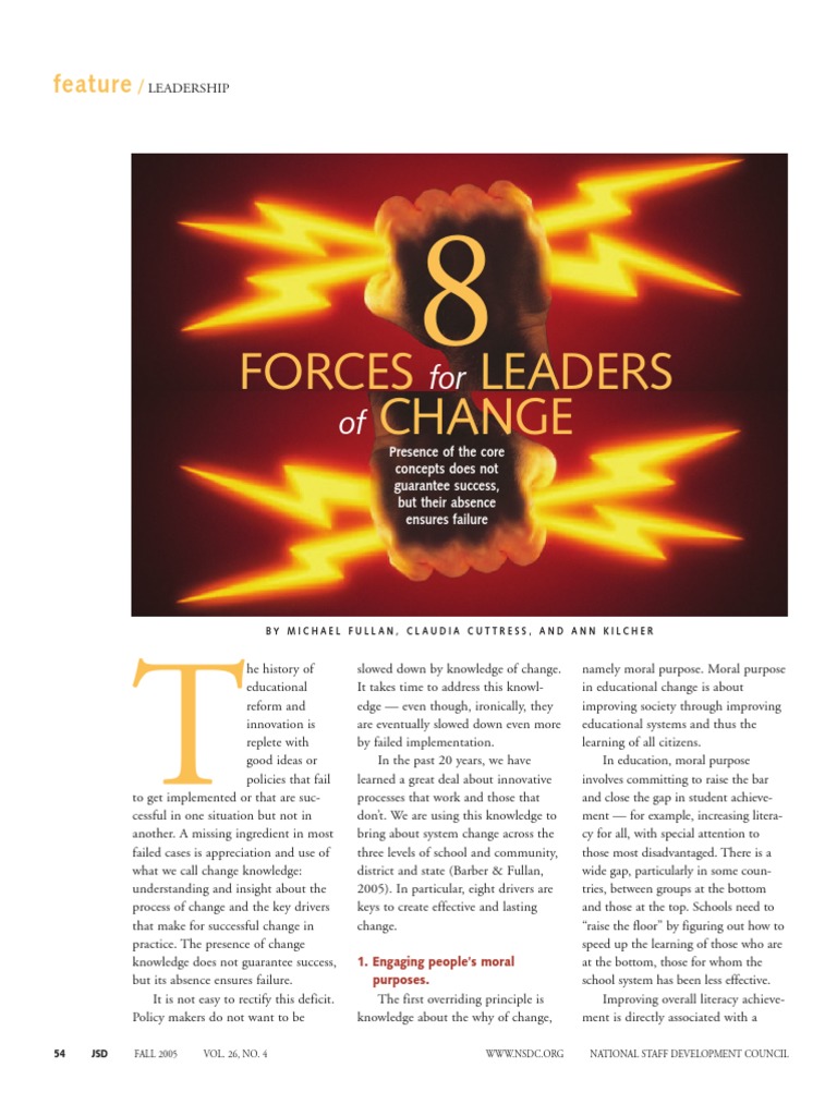 Forces Driving Educational Change | PDF | Strategic Management | Leadership