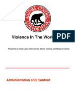 Violence in the Workplace Powerpoint