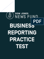 2015 DJNF Business Reporting Test Answer Key