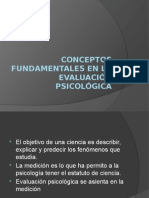 Conceptos Fundamentales en La Evaluación Psicológica