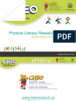 Physical Literacy Research at CHEO