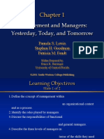 Management and Managers: Yesterday, Today, and Tomorrow