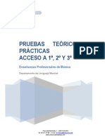 Pruebas Teórico-Prácticas Acceso A 1º-2º-3º GP 15-16