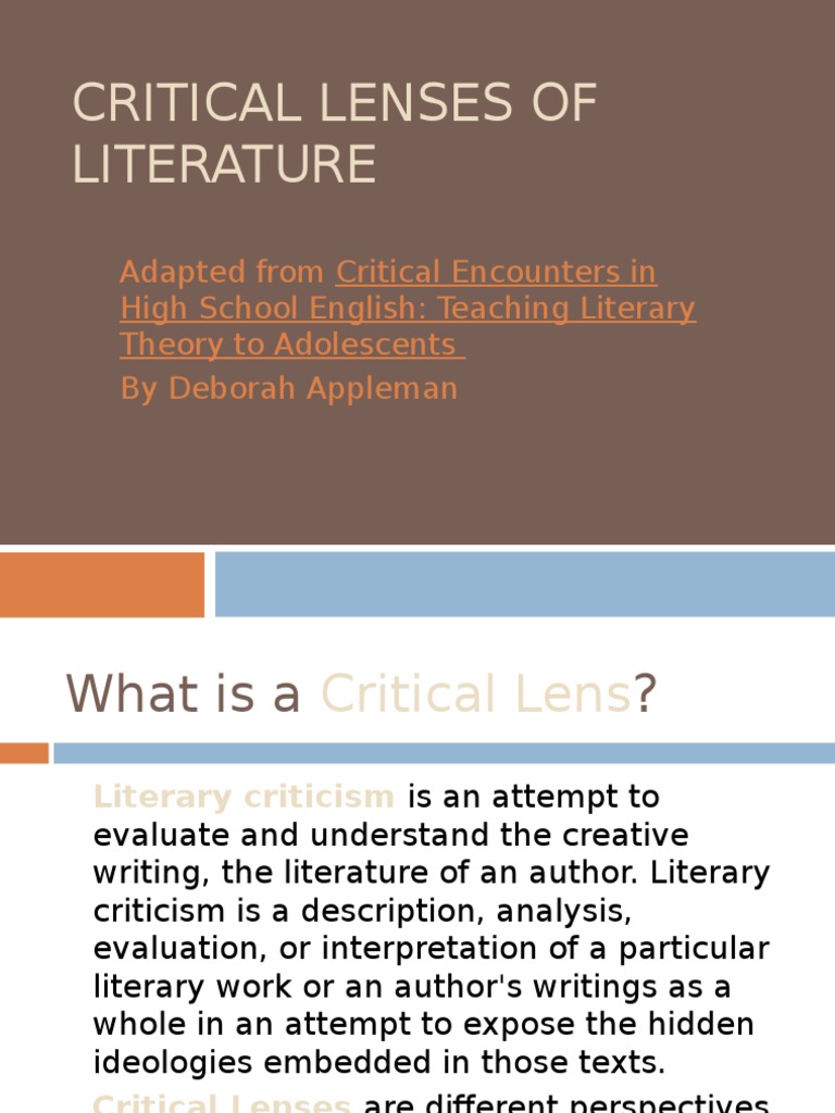 2 critical lenses of literature Postcolonialism Free 30day Trial